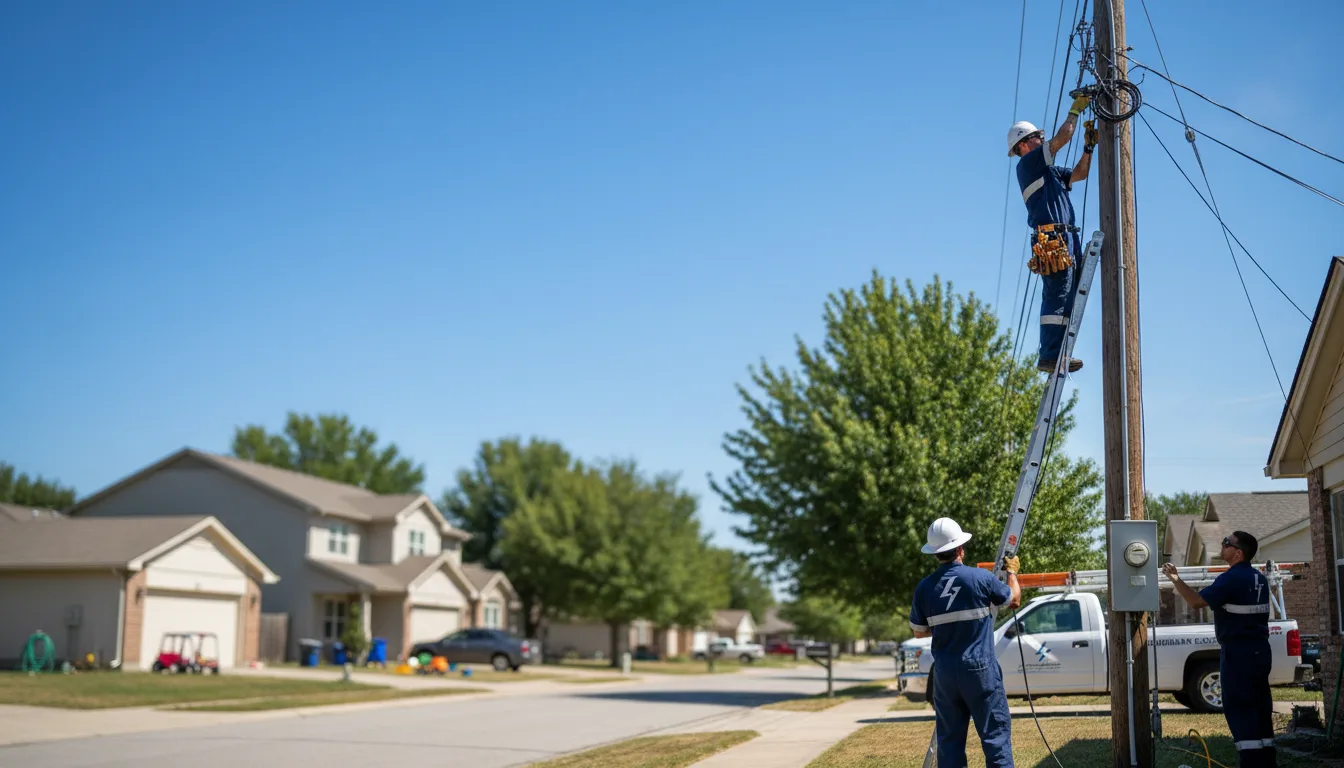 Residential electrician providing installation services in Wheatland, MO